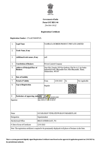 GST Certificate